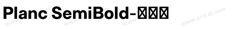 Planc SemiBold字体转换